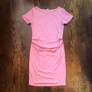 Pink Blush pink maternity t-shirt dress
